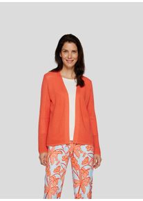 Rabe Damen Strickjacke "Strickjacke", orange, feminin, Gr. 46, unifarben, 50%Baumwolle 50%Polyacryl, Strickjacken