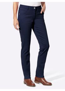 Casual Looks Damen 5-Pocket-Jeans, blau, Gr. 20, unifarben, 96% Baumwolle, 4% Elasthan, Jeans