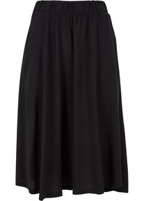 Urban Classics Damen Sommerrock "Urban Classics Damen Ladies Viscose Skirt", schwarz, Gr. 4XL, unifarben, 100% Viskose, Röcke