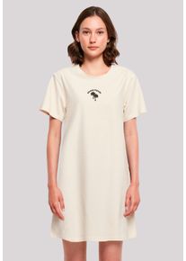 F4NT4STIC Damen Shirtkleid "Beach Please Bestickt", weiß, casual, Gr. S, Obermaterial: 100% Baumwolle, Kleider, Premium Qualität