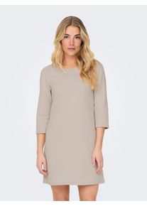 Only Damen Sweatkleid "ONLCHRIS L/S DRESS CC SWT", grau, modisch, Gr. L, unifarben, Jersey, Obermaterial: 99% Polyester, 1% Elasthan, Kleider