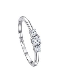 ONE ELEMENT Damen Diamantring "0.26 ct Diamant Brillant Ring aus 585 Weißgold", 58, Weißgold 585-Diamanten, silber, Weißgold 585, Diamanten,