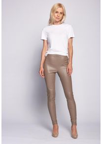 Maze Damen Lederhose "4202110", braun, Gr. L, Oberstoff 100% Leder, Lamm / Innenfutter: 100% Polyester, Hosen