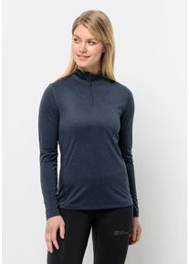 Jack Wolfskin Damen Stehkragenpullover "SKY THERMAL HZ W", blau, Gr. S, 100% POLYESTER, Pullover