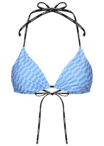 HUGO UNDERWEAR Damen Triangel-Bikini-Toplt, pastelblau, casual, Gr. L, Microfaser, Obermaterial: 65% Polyester, 35% Elasthan, Bikini-Oberteile,
