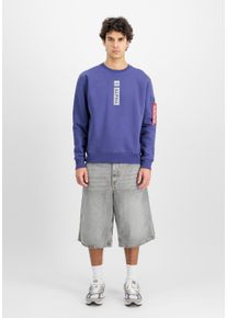 Herren Sweater "Alpha Industries Men - Sweatshirts Alpha PP Sweatshirt"night lila, Gr. M, Alpha Industries, Obermaterial: 80% Baumwolle, 20%