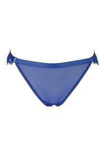 After Eden Damen String "Milou", Gr. M, blau, Obermaterial: 90% Polyamid, 10% Elasthan. Zwickel: 100% Baumwolle, unifarben, leicht transparent,