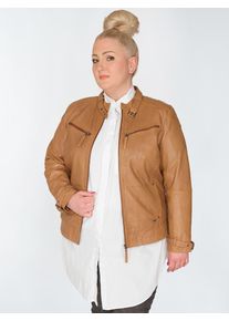 Maze Damen Lederjacke "42021313", braun, Gr. 42, Obermaterial: 100% Lammleder / Futter: 100% Baumwolle / Ärmelfutter: 100% Polyester, Jacken