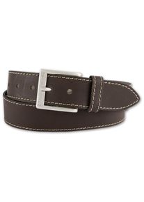 Bernd Götz BERND GÖTZ Damen Ledergürtel, braun, casual,modisch, Gr. 85, unifarben, Leder, Gürtel, mit genähtem Kantendesign