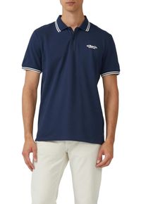 s.Oliver Herren Poloshirt, blau, casual, Gr. XXL, unifarben, Piquu00e9, Obermaterial: 100% Baumwolle, Shirts, mit Logo Schriftzug
