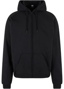 Urban Classics Herren Sweatjacke "Urban Classics Herren Zip Hoody", schwarz, Gr. M, unifarben, 65% Baumwolle, 35% Polyester, Sweatjacken