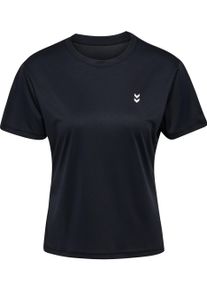 Hummel Damen Trainingsshirt "HMLPULSE TRAINING W T-SHIRT S/S", schwarz, sportlich, Gr. M, Obermaterial: 100% Polyester, Shirts