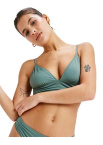 Roxy Damen Triangel-Bikini-Top "Sd Beach Classics", grün, Gr. XXL, 85% Polyester, 15% Elasthan, Bikini-Oberteile