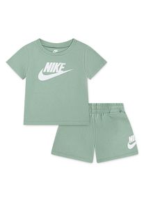 Nike Sportswear Kinder T-Shirt & Shorts "NKN CLUB TEE AND SHORT SET", grau, Gr. 92, Obermaterial: 60% Baumwolle, 40% Polyester, KOB Set-Artikel, für