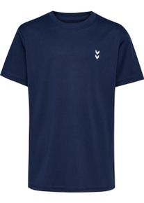 Hummel Kinder Trainingsshirt, blau, sportlich, Gr. 134, Obermaterial: 100% Polyester, Shirts