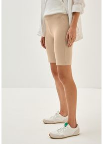 Cecil Damen Leggings, beige, casual, Gr. L, unifarben, Web, 97% Baumwolle, 3% Elasthan, Hosen, aus Baumwolle mit Stretchanteil