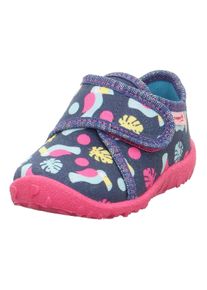 Superfit Kinder Hausschuh "SPOTTY WMS: mittel", Gr. 25dukelblau kombiniert, Baumwolle, gemustert, klassisch, Schuhe, Kindergartenschuh mit buntem