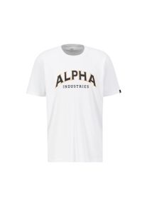 Herren T-Shirt "Alpha Industries Men - T-Shirts College T-Shirt", weiß, Gr. XL, Alpha Industries, Obermaterial: 100% Baumwolle, Shirts