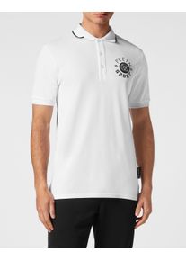 Plein Sport Herren Poloshirt "Poloshirt", schwarz-weiß, Gr. XS, Obermaterial: 100% Baumwolle, Shirts