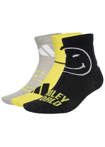 Adidas Smiley Socks 3-Pack Multifunktionssocken Kinder (Gr 25-27 - KL |schwarz)