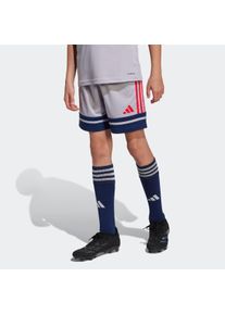 Kinder Trainingsshorts "SQUA25 SHO Y"glory grau, team navy blau 2, pure ruby, sportlich, Gr. 152, adidas Performance, Obermaterial: 100% Polyester,