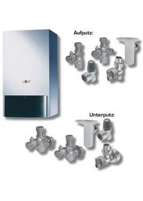 Wolf Garten Wolf Heizwerttherme Paket CGU-2-10 Erdgas E, mit Bedienmodul BM, Anschluss-Set Aufputz 8616111F07