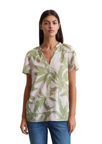 Marc O'Polo MARC O'POLO Damen Kurzarmbluse "aus leichtem Baumwolle-Voile"multi, pale lila, Basic, Gr. 34, bedruckt, Obermaterial: 100% Baumwolle, Blusen