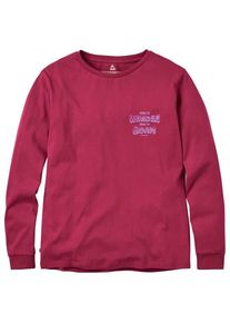 Passenger Woodcut Recycled Cotton L/S T-Shirt Longsleeve Damen (Gr M |rosa)