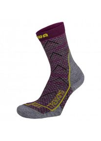 Lowa Socken Multifunktionssocken Kinder Wandern (Gr 29/30 |lila/grau)