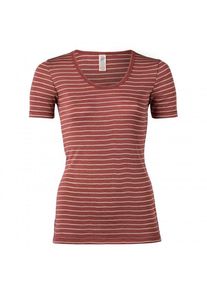 Seidenunterwäsche Engel Kurzarm Damen Shirt Damen (Gr 46/48 |rot)