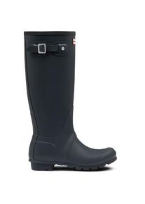 Hunter Boots Original Tall Gummistiefel Damen Alltag (Gr 40,5 |schwarz/blau |wasserdicht)