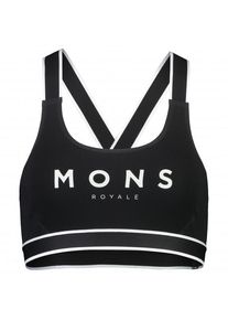 Mons Royale Stella X-Back Bra Sport-BH Damen (Gr XS |schwarz)
