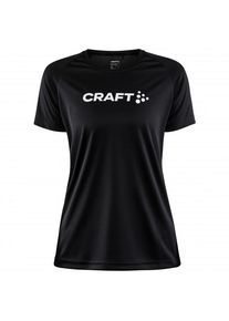 Craft Core Essence Logo Tee Funktionsshirt Damen (Gr XL |schwarz)