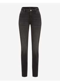 Brax Damen Röhrenjeans Style SHAKIRA USED BLACK BLACK, denim dunkelgrau, Gr. 40