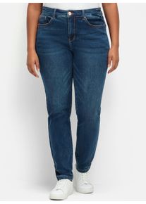 sheego Große Größen Skinny Jeans mit Bodyforming-Effekt, dark blue denim, Größe 50 - Damen