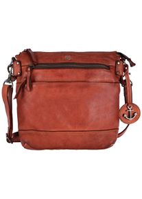 Harbour 2nd Damen Handtasche "Isalie2", braun, Rindsleder, Taschen, Umhängetasche Tasche Damen mit Anker Anhänger