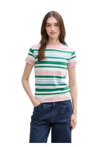 Damen T-Shirt, bunt, casual, Gr. XL, Tom Tailor Denim, gestreift, Obermaterial: 100% Baumwolle, Shirts, geringelt