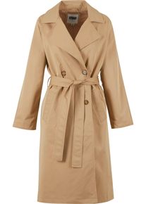 Urban Classics Damen Winterjacke "Urban Classics Ladies Trenchcoat", beige, casual, Gr. XS, unifarben, 100% Polyester, Jacken
