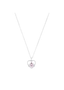 Prinzessin Lillifee Mädchen Kette mit Anhänger "Herz/Schloss-Optik, 2039762", Silber 925 (Sterlingsilber), L: 38cm B: 1,3mmsilberfarben, rosa, pink, türkis, pink, rosa,