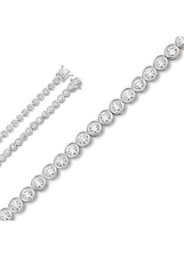ONE ELEMENT Damen Silberarmband "Zirkonia Armband aus 925 Silber 17 cm Ø 5,4 mm", 17, Silber 925 (Sterlingsilber), silber, Silber 925