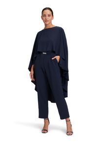 Vera Mont Damen Overall "Vera Mont Jumpsuit im Layer Look", blau, elegant, Gr. 42, Cru00eape, Obermaterial: 100% Polyester., Overalls, Material