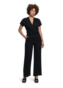 Cartoon Damen Overall "Cartoon Jumpsuit mit Raffung", schwarz, feminin, Gr. 40, Obermaterial: 100% Polyester., Overalls, Design