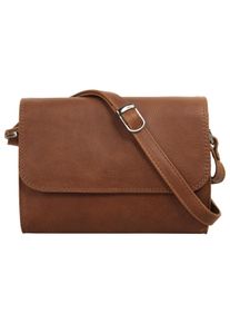 CLUTY Damen Umhängetasche, braun, Leder, vintage, Taschen, echt Leder