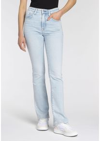 Levi's LEVI'S Damen Bootcut-Jeans "725 High-Rise Bootcut", blau, Basic, Gr. 30, Denim/Jeans, Obermaterial: 85% Baumwolle, 7% Lyocell, 6% Elastomultiester,