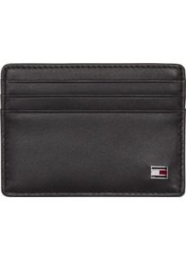 Tommy Hilfiger Kartenetui "ETON CC HOLDER", schwarz, Leder, Basic, Kleinlederwaren, aus echtem Leder