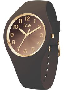 Ice Watch ICE-WATCH Damen Quarzuhr "ICE sunset - S37 - 3H"dunkelbraun, Armbanduhren, Armbanduhr, Damenuhr, Silikonarmband, Wasserdicht bis 10 bar, analog