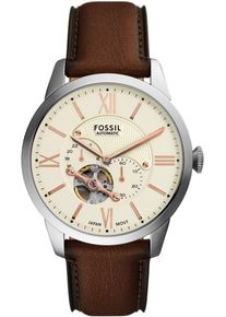 Fossil Herren Automatikuhr "TOWNSMAN Automatic", braun, Armbanduhren, Armbanduhr, Herrenuhr, mechanische Uhr, Edelstahlarmband