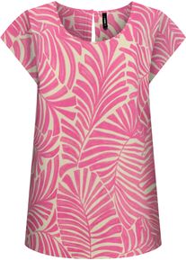 Only Damen Shirtbluse "ONLNOVA LIFE S/S TOP AOP PTM"carmine rose aop:611 la palma, modisch, Gr. 34, bedruckt, Web, Obermaterial: 100% Viskose, Blusen