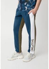 Gulliver Herren Sweathose, blau, casual, Gr. 140, mehrfarbig, 100% Baumwolle, Hosen, mit regulierbarem Bund