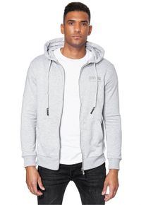 Rusty Neal Herren Kapuzensweatshirt "Rusty Neal Sweater", grau, Gr. XXXL, meliert, 70% Baumwolle, 30% Polyester, Sweatshirts, mit dicken Kordeln